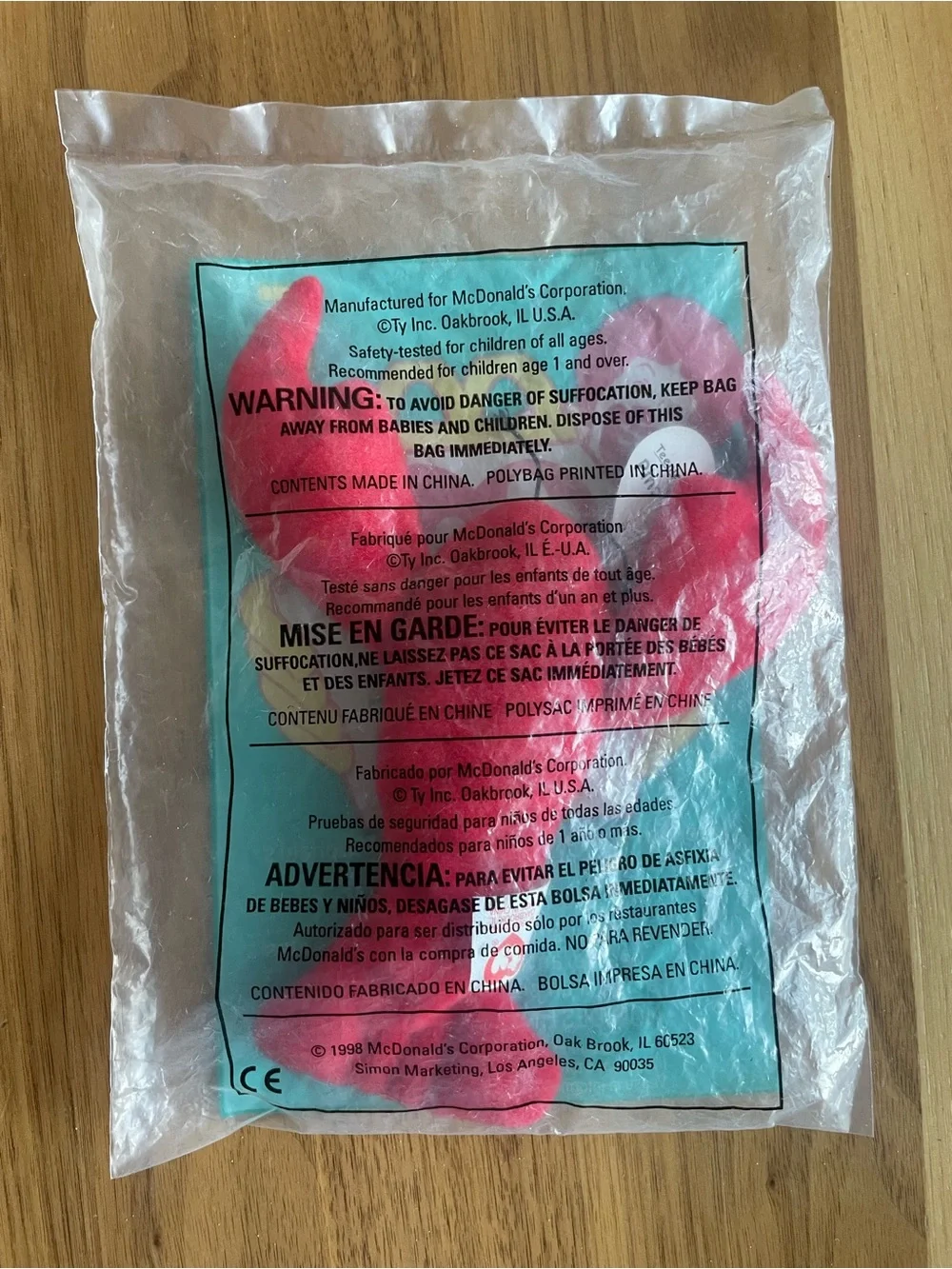 McDonald's Beanie Baby TY teeny beanie baby- Pinchers